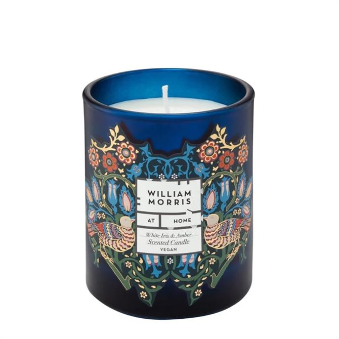William Morris White Iris & Amber Scented Candle 180g